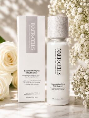 INNER-CELLS Essential Purifying Milk Cleanser Hyaluronic Acid Multi-Peptide